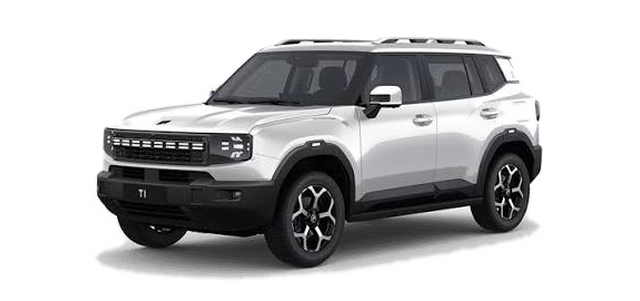 SUV híbrida Jetour T1 blanca